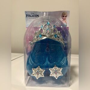 Disney Frozen Elsa Tiara And Shoe Accessory Dress Up Set 3-6 Blue Crown Shoes
